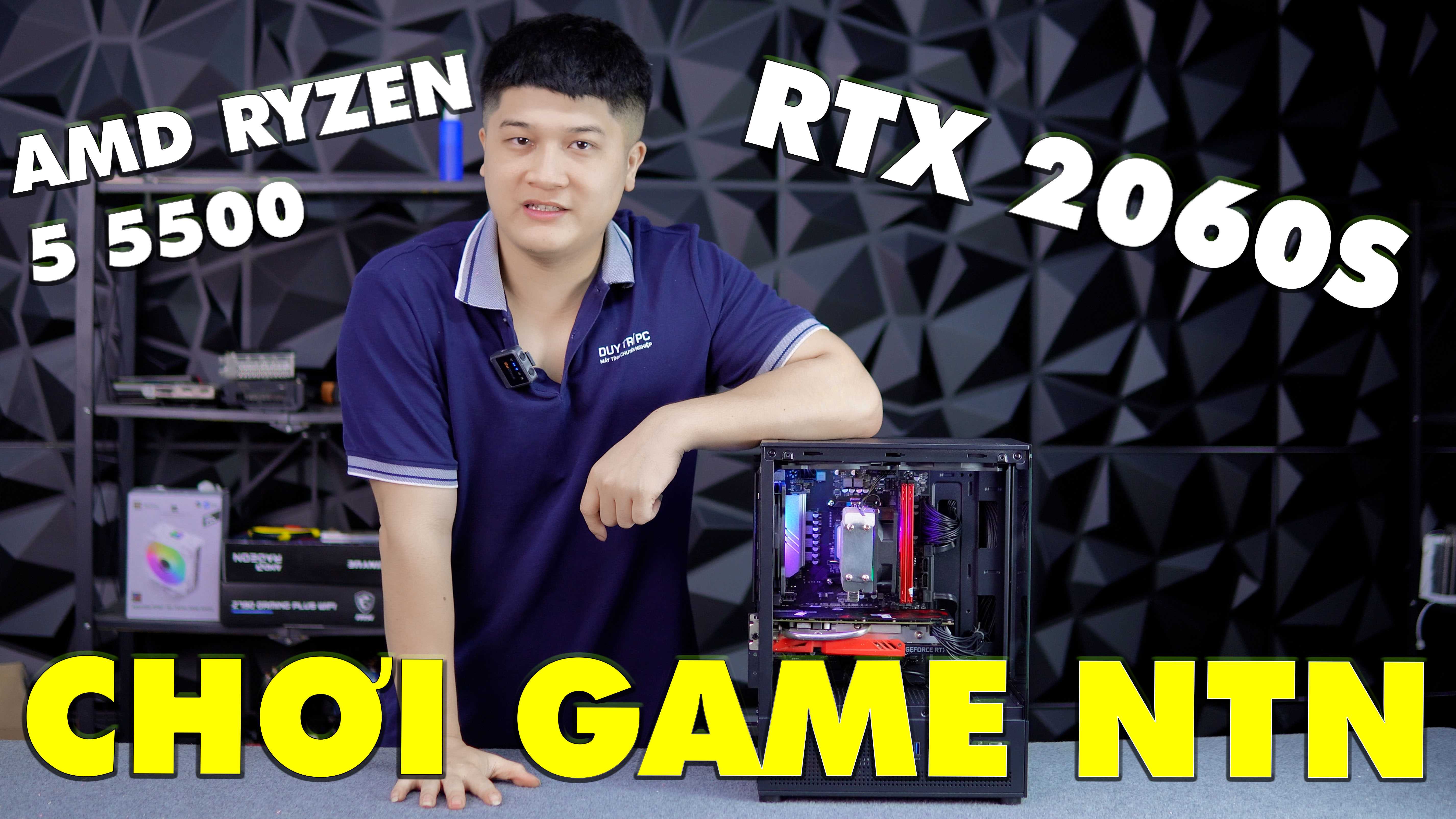 Build PC Gaming 14 Triệu: Ryzen 5 5500 & RTX 2060 Super Chiến Mọi Game